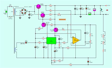 0 24v Variable Power Supply Circuit Diagram