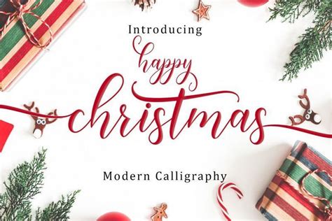 Happy Christmas Calligraphy Font - Download Fonts