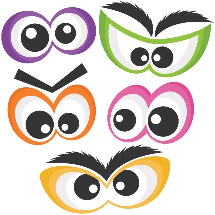 Halloween Spooky Eye Set SVG scrapbook cut file cute clipart files for silhouette cricut pazzles ...