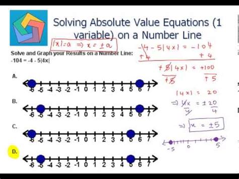 How Do You Graph An Absolute Value Equation On A Number Line - Tessshebaylo