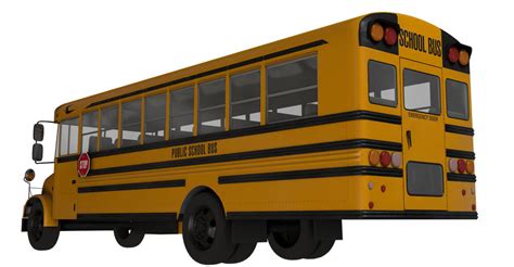 Free Cinema 4D 3D School Bus Model - The Pixel Lab