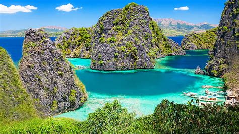 HD wallpaper: archipelago, kayangan lake, coron island, philippines, palawan | Wallpaper Flare