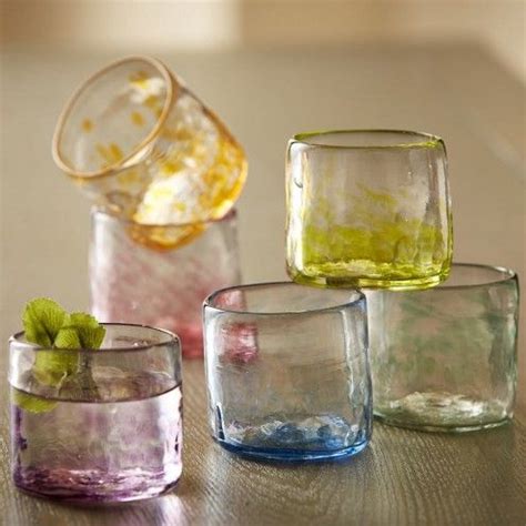 Colorful Glass Tumblers - Set of 6