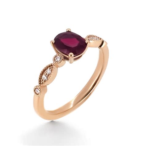 Ruby Engagement Ring - Haywards of Hong Kong