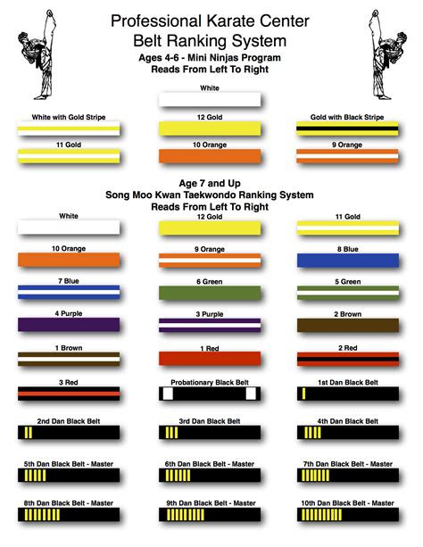 Karate Belt Levels Requirements at Benjamin Thibault blog