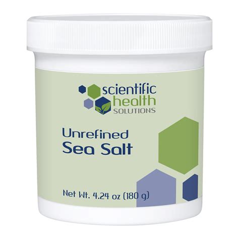 Discontinued - Unrefined Salt 180 gr - Scientific Health Solutions