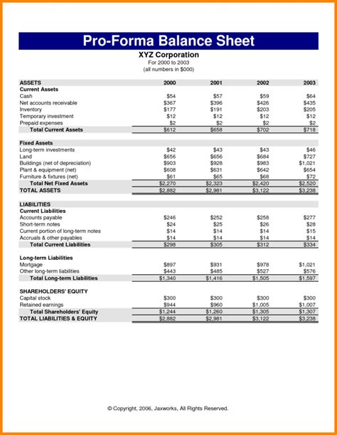 Pro Forma Income Statement Generator — db-excel.com