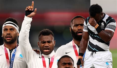 Watch: Joyous scenes as Fiji burst into song after defending Olympic rugby crown - Extra.ie