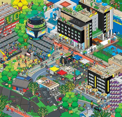 eBoy LEE skybox 12k | Isometric art, Pixel art, Detail art