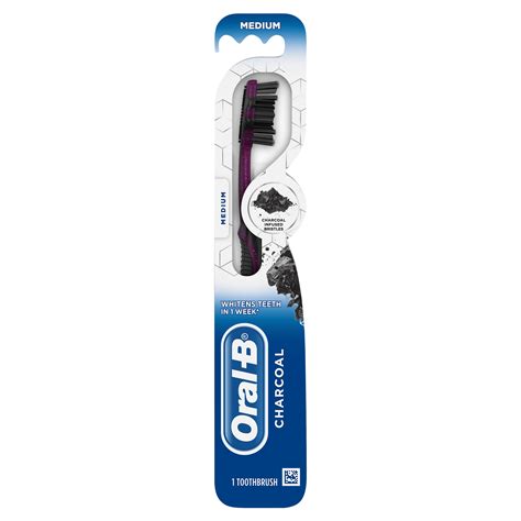 Oral-B Charcoal Toothbrush Medium - Shop Toothbrushes at H-E-B