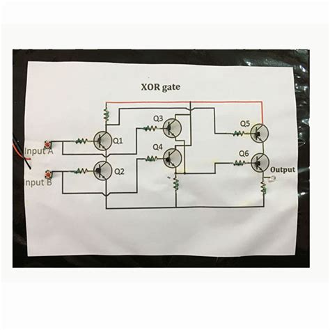 XOR Logic Gate Using Transistors – Project Hub