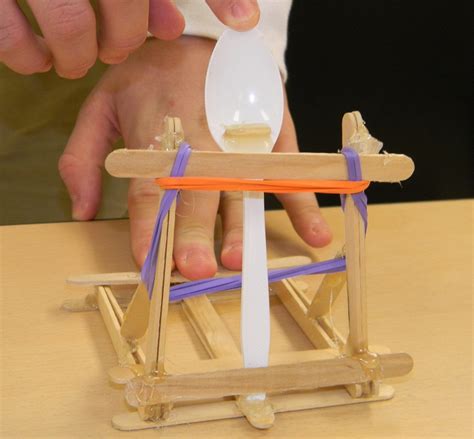 Simple Homemade Popsicle Stick Catapult for Kids | Science Project Ideas