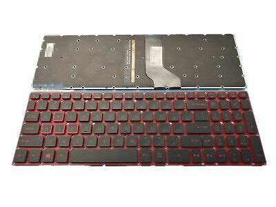 For Acer Nitro 5 AN515 AN515-51 AN515-52 AN515-53 English Keyboard Red Backlit | eBay