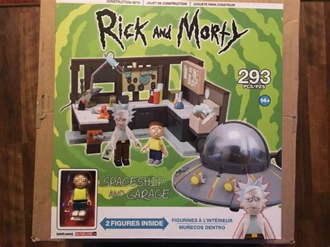 McFarlane Toys Rick and Morty Spaceship Garage Large Construction Set Lego Build | #2057864773