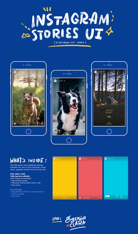 (UPDATED) Instagram Stories Interface - PSD Freebies :: Behance