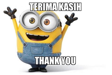 Terima Kasih Thank You - Happy Minion Meme Generator