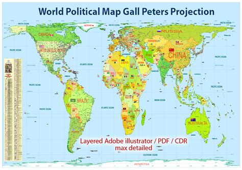 Peters Map Of The World