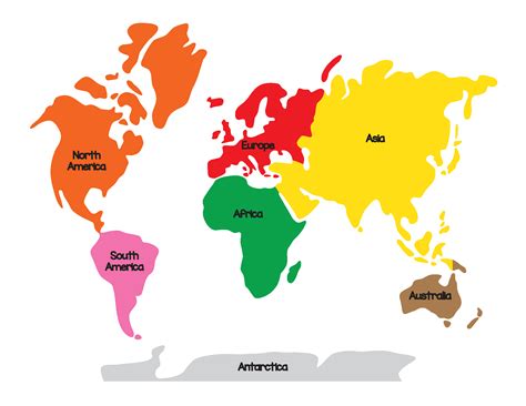 Montessori Geography: World Map and Continents - Gift of Curiosity