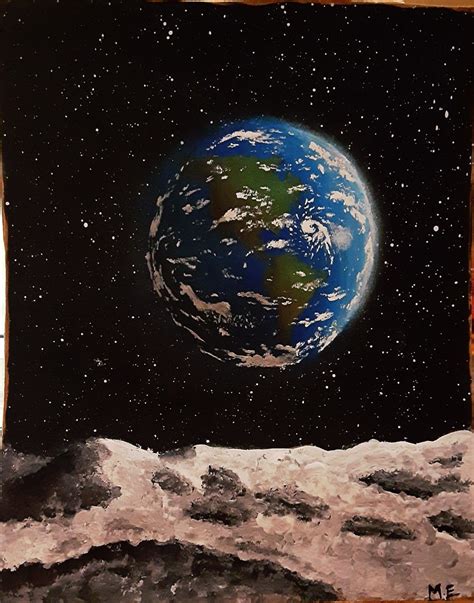 Out of this world🌎 | Planet painting, Small canvas art, Art painting