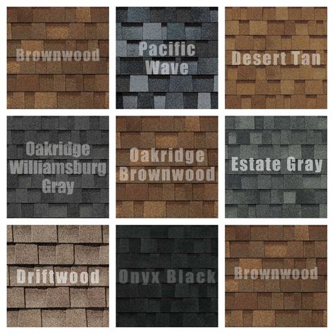 Asphalt Shingle Colors