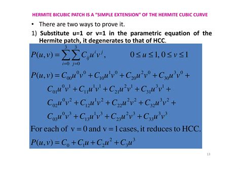 Hermite bicubic-surface-patch | PPT