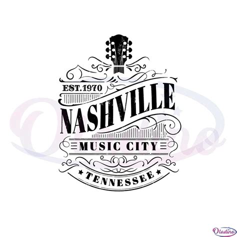 Nashville Music City Tennessee Country Music Festival Svg - Oladino