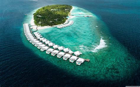 Maldives Island Resort Aerial View Wallpapers - Wallpaper Cave