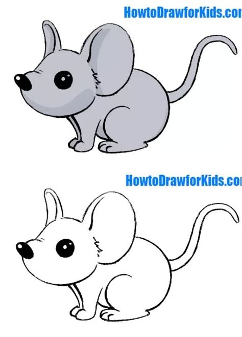 25 Easy Mouse Drawing Ideas - How to Draw a Mouse