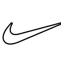 Nike Swoosh Logo Outline | Logo outline, Easy doodles drawings, Cute easy drawings