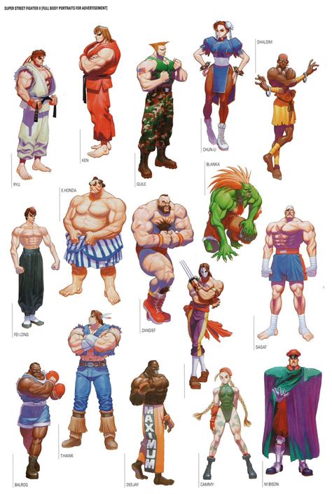 Super Street Fighter 2 All Characters : r/90s