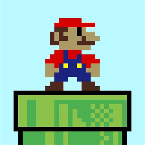 Pixilart - Mario 8-Bit Pixel Art by Pattison