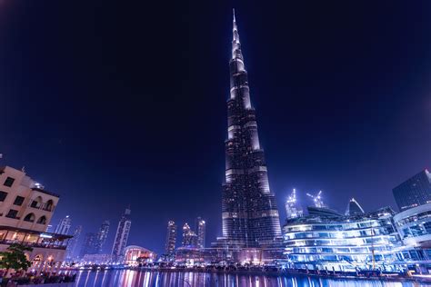 Burj Khalifa Dubai Night, HD World, 4k Wallpapers, Images, Backgrounds, Photos and Pictures