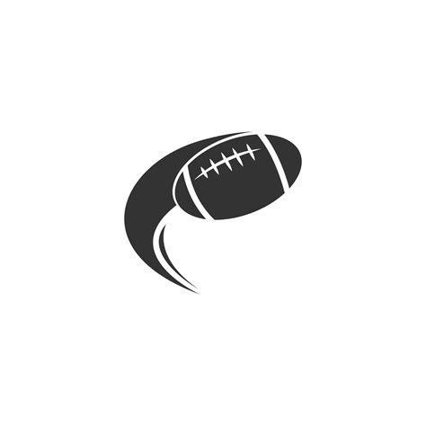 Rugby ball icon logo design illustration 9488679 Vector Art at Vecteezy