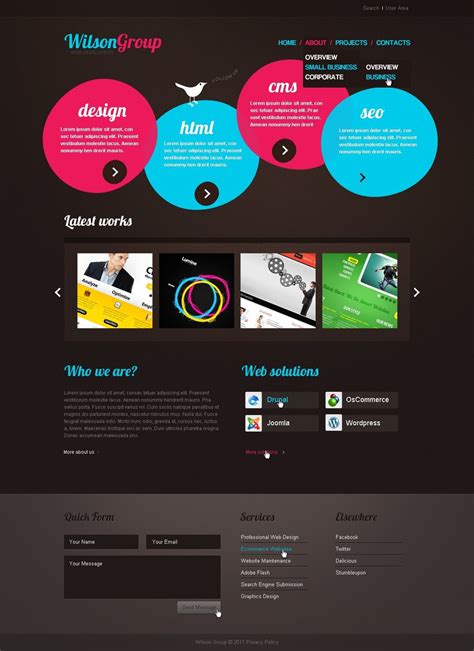 Graphic Design Websites Templates