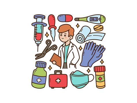 Doctor Doodle Set by yellowline.std on Dribbble