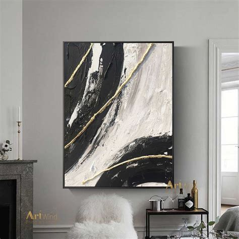 Office Wall Art Abstract Canvas Original Paintings Abstract Paintings Wall Art for Luxury ...