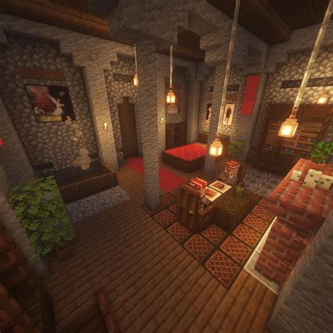 Minecraft Medieval House Interior Ideas - Minecraft Small Medieval House Interior | Boditewasuch