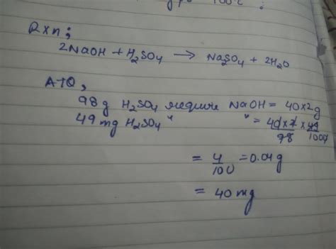 Naoh Molar Mass