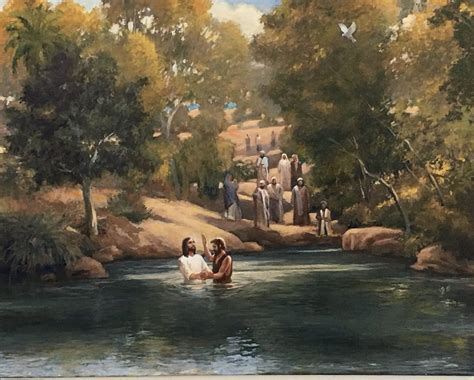 Baptism of Christ & Jordan River - Triptych | FourSquare ART