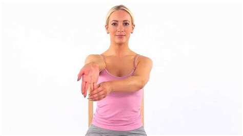 Ulnar nerve stretch 4 sitting - YouTube