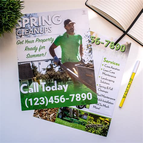 Spring Property Clean Up - Flyer Template Design – Lawn Care Media