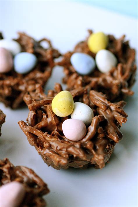 chocolate bird nests chow mein noodles