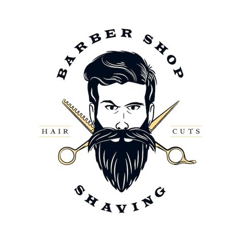 Premium Vector | Retro barber shop logo