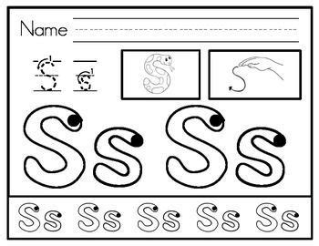 Letter S Jolly Phonics Worksheet - Jjolly phonics cards