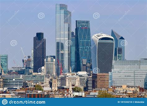 Skyscrapers in London, Great Britain Editorial Stock Photo - Image of development, estate: 181534218