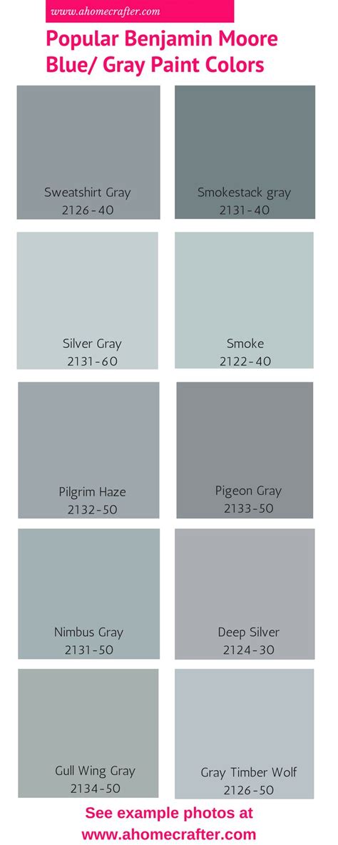 Best Benjamin Moore Blue Gray Paint Colors