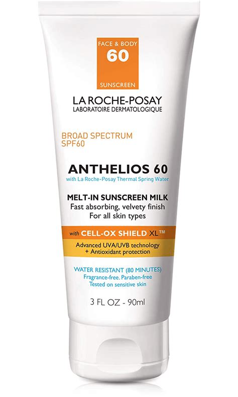 La Roche-Posay Anthelios Melt-In Sunscreen Milk Body & Face Sunscreen Lotion Broad Spectrum SPF ...