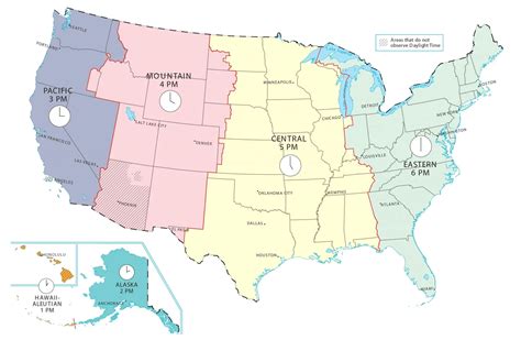 US Time Zone Map - GIS Geography