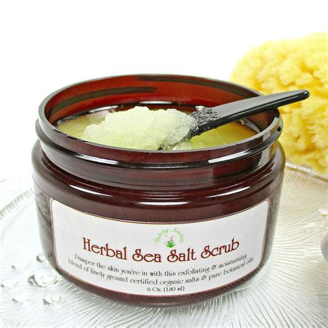 Sea Salt Scrub a Dead Sea Salt Scrub and Natural Exfoliating - Etsy