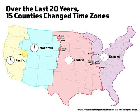 North Dakota Time Zone Map With Cities